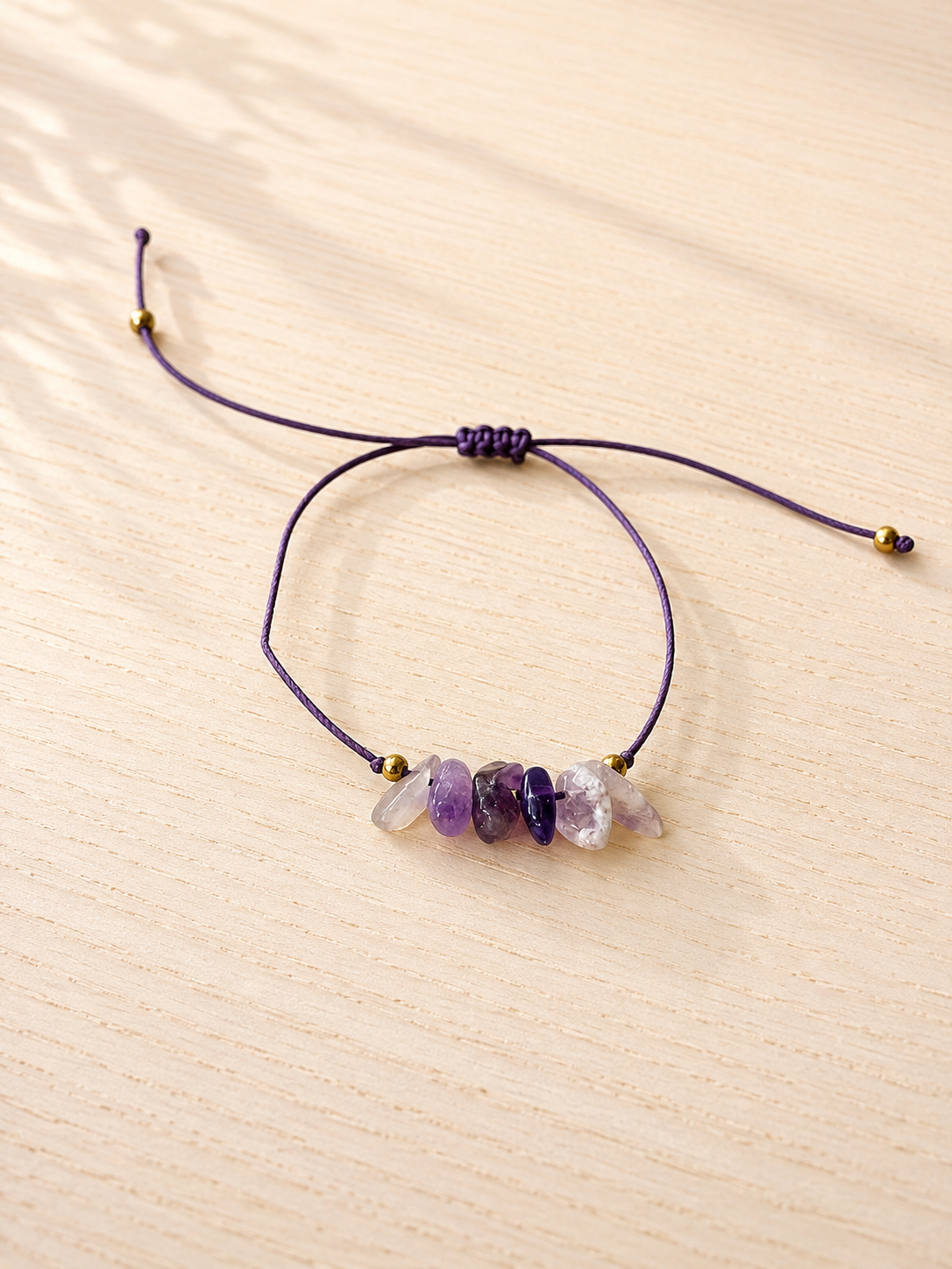 Pulsera de Hilo con Amatista