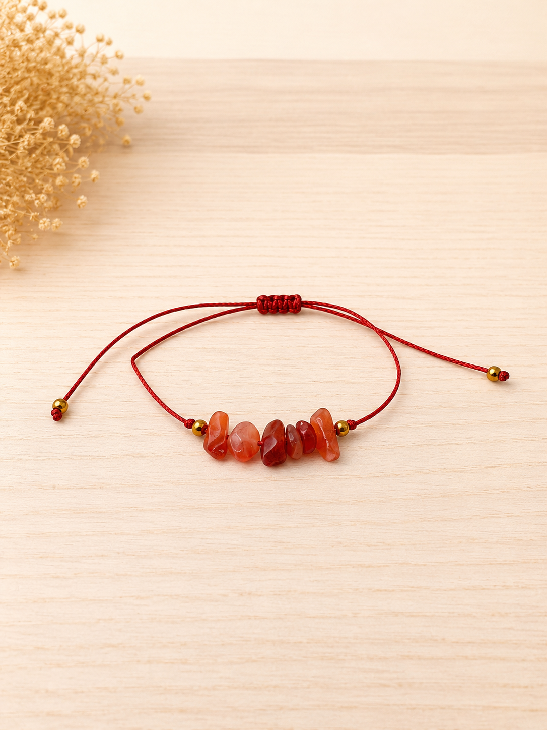 Pulsera Hilo Cornalina