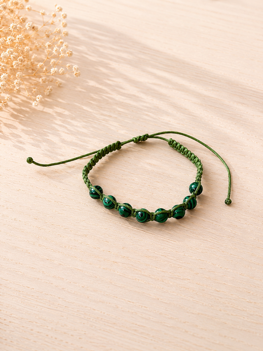 Pulsera Hilo Malaquita