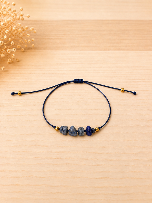 Pulsera de Hilo con Lapislázuli