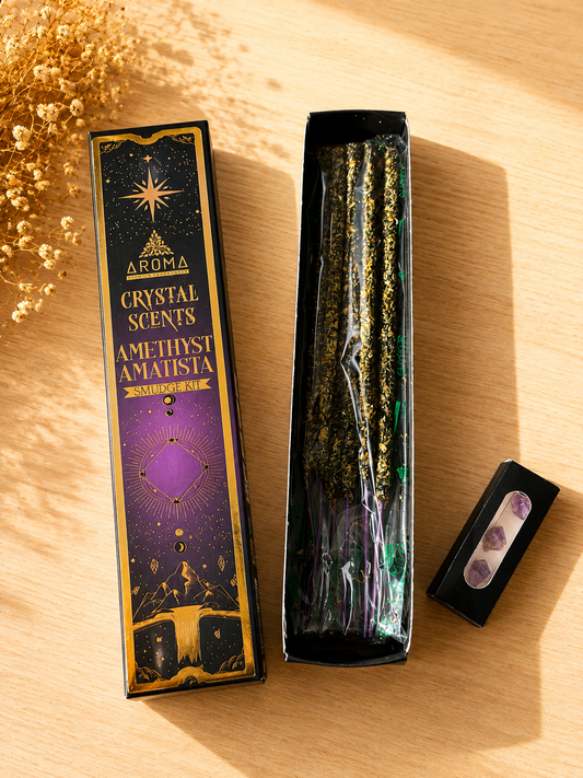 Incienso Crystal Scents Amatista – Smudge Kit