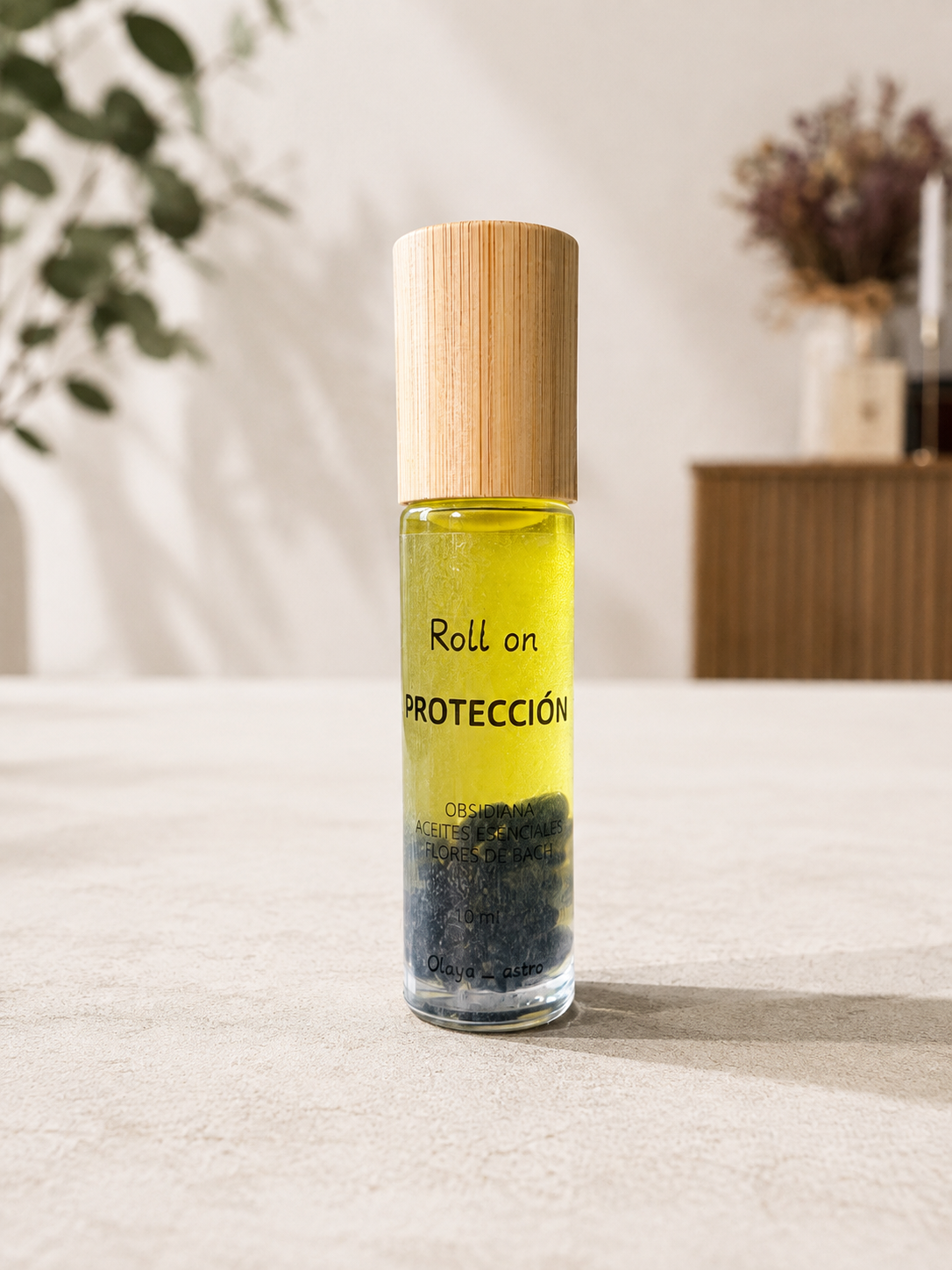 Roll On PROTECCIÓN – Obsidiana, Aceites Esenciales y Flores de Bach - 10 ml